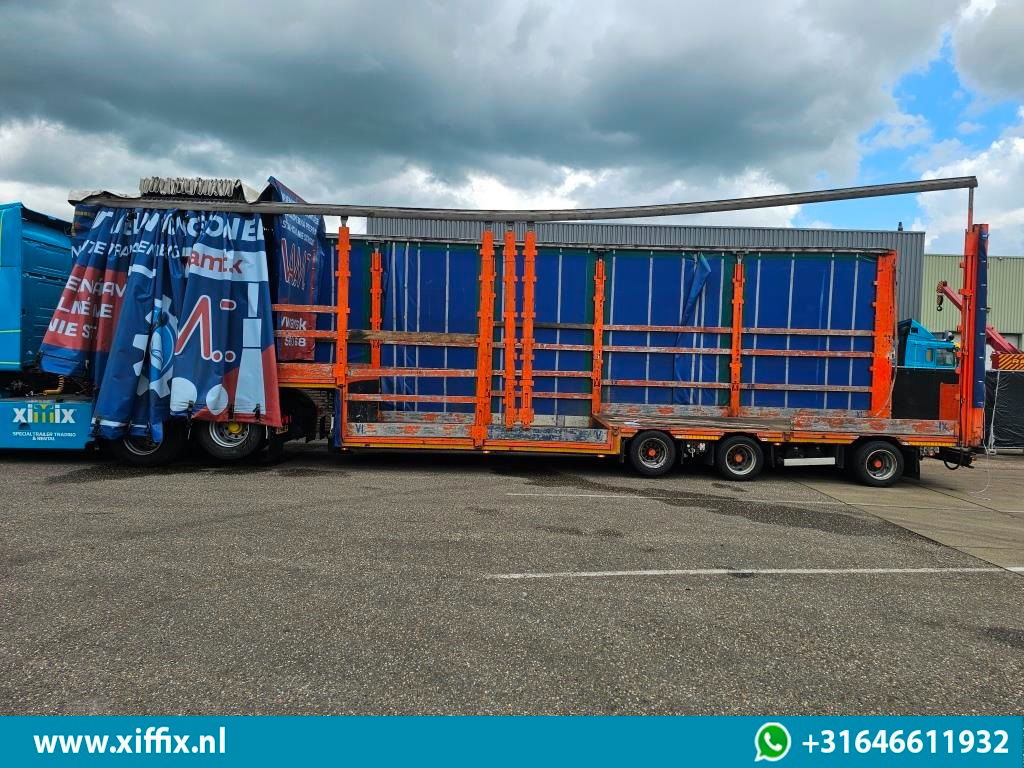 Low loader semi-trailer Meusburger 3-ass. Dieplader met huifopbouw / Naloop gestuurd: picture 6 Low loader semi-trailer Meusburger 3-ass. Dieplader met huifopbouw / Naloop gestuurd: picture 6