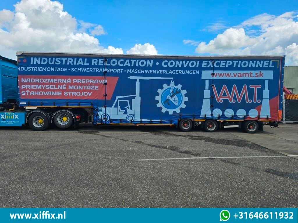 Low loader semi-trailer Meusburger 3-ass. Dieplader met huifopbouw / Naloop gestuurd: picture 11 Low loader semi-trailer Meusburger 3-ass. Dieplader met huifopbouw / Naloop gestuurd: picture 11