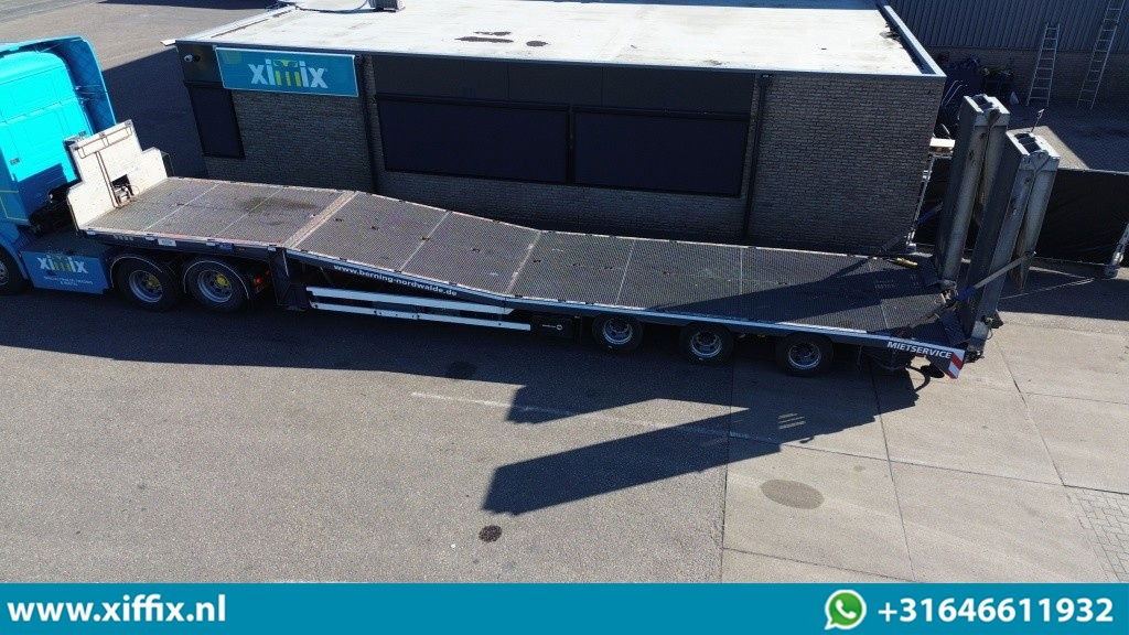 Meusburger 3-ass. Semi dieplader met dubbele hydr. Kleppen en hydr. Verstelbare - Low loader semi-trailer: picture 2 Meusburger 3-ass. Semi dieplader met dubbele hydr. Kleppen en hydr. Verstelbare - Low loader semi-trailer: picture 2