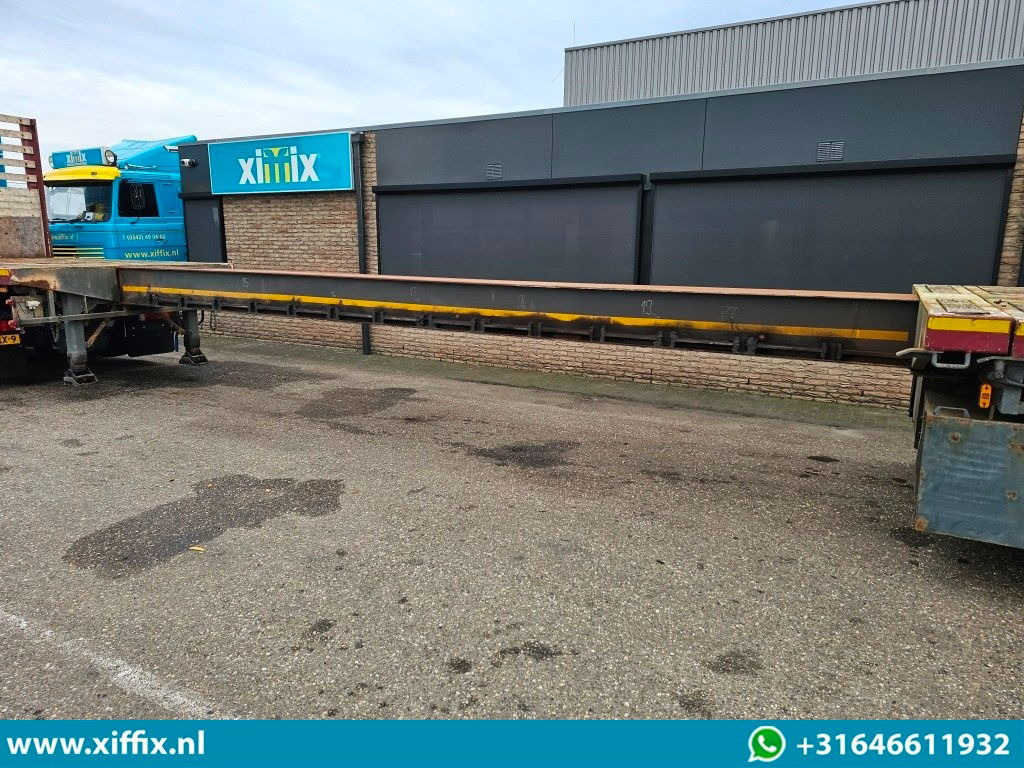 Dropside/ Flatbed semi-trailer Meusburger 3-ass. Vlakke uitschuifbare oplegger / 3x gestuurd: picture 7 Dropside/ Flatbed semi-trailer Meusburger 3-ass. Vlakke uitschuifbare oplegger / 3x gestuurd: picture 7