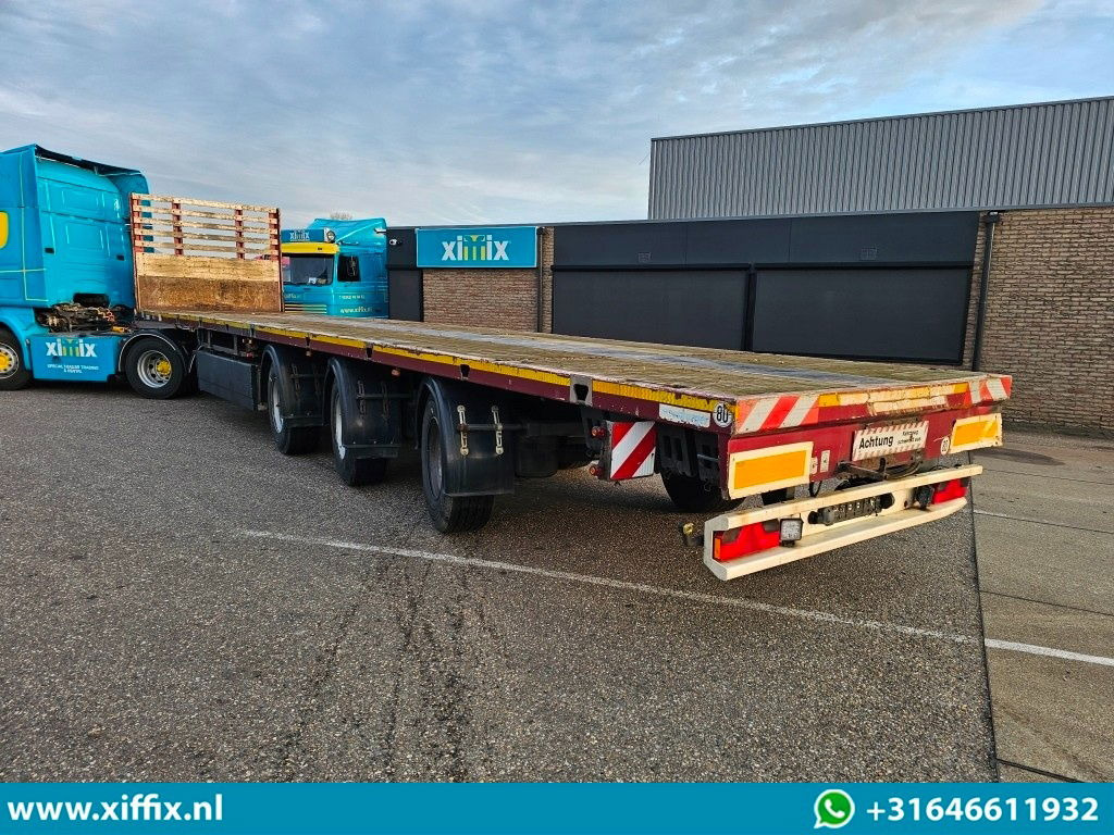 Meusburger 3-ass. Vlakke uitschuifbare oplegger / 3x gestuurd - Dropside/ Flatbed semi-trailer: picture 4 Meusburger 3-ass. Vlakke uitschuifbare oplegger / 3x gestuurd - Dropside/ Flatbed semi-trailer: picture 4