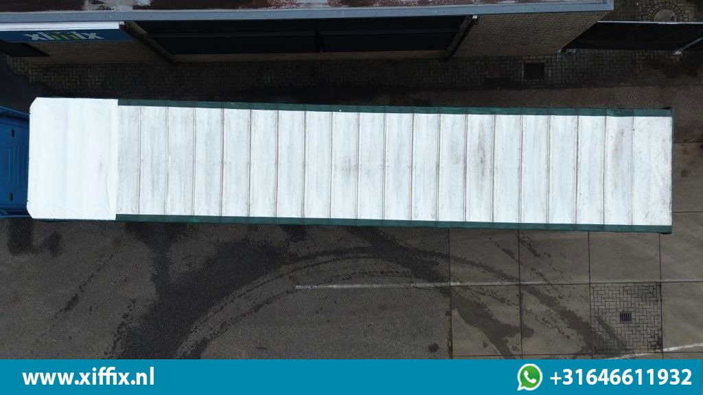 Low loader semi-trailer Meusburger 4-ass. Uitschuifbare semi dieplader met huifopbouw / 2x Naloop gestuu: picture 6