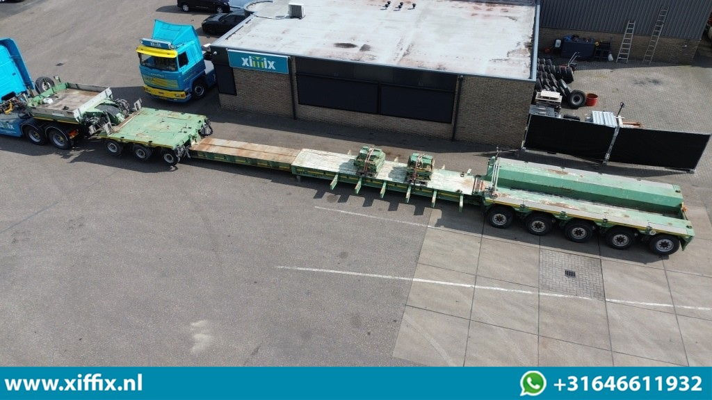 SCHEUERLE 3bed5 Uitschuifbare dieplader met afneembare nek / Pendel assen - Low loader semi-trailer: picture 2 SCHEUERLE 3bed5 Uitschuifbare dieplader met afneembare nek / Pendel assen - Low loader semi-trailer: picture 2