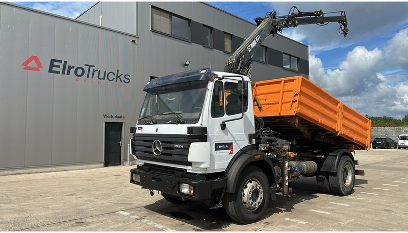Mercedes-Benz SK 1824 (V6 / BIG AXLE / GRAND PONT / LAMES / STEEL / BOITE MANUELLE / HIAB 071 GRUE) - Tipper, Crane truck: picture 1 Mercedes-Benz SK 1824 (V6 / BIG AXLE / GRAND PONT / LAMES / STEEL / BOITE MANUELLE / HIAB 071 GRUE) - Tipper, Crane truck: picture 1