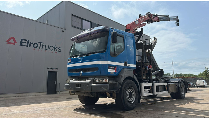 Renault KERAX 420 (HMF 1683 K2 / BE TRUCK / LAMES / GRAND PONT / BOITE MANUELLE) - Hook lift truck, Crane truck: picture 1 Renault KERAX 420 (HMF 1683 K2 / BE TRUCK / LAMES / GRAND PONT / BOITE MANUELLE) - Hook lift truck, Crane truck: picture 1