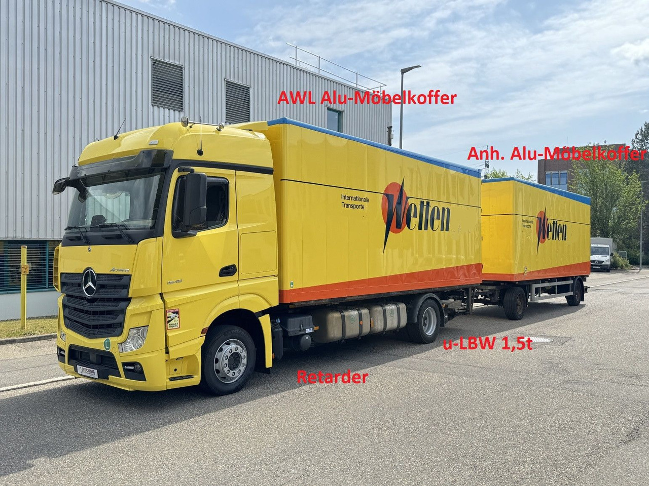 Mercedes-Benz Actros 1848 LL Gr.Haus AWL-Möbelkoffer uLBW - Box truck: picture 1 Mercedes-Benz Actros 1848 LL Gr.Haus AWL-Möbelkoffer uLBW - Box truck: picture 1