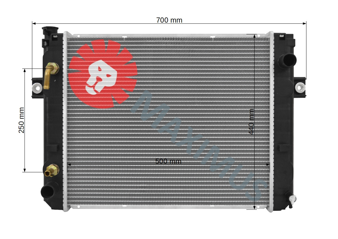 TOYOTA WÓZEK WIDŁOWY - Radiator for Forklift: picture 2 TOYOTA WÓZEK WIDŁOWY - Radiator for Forklift: picture 2