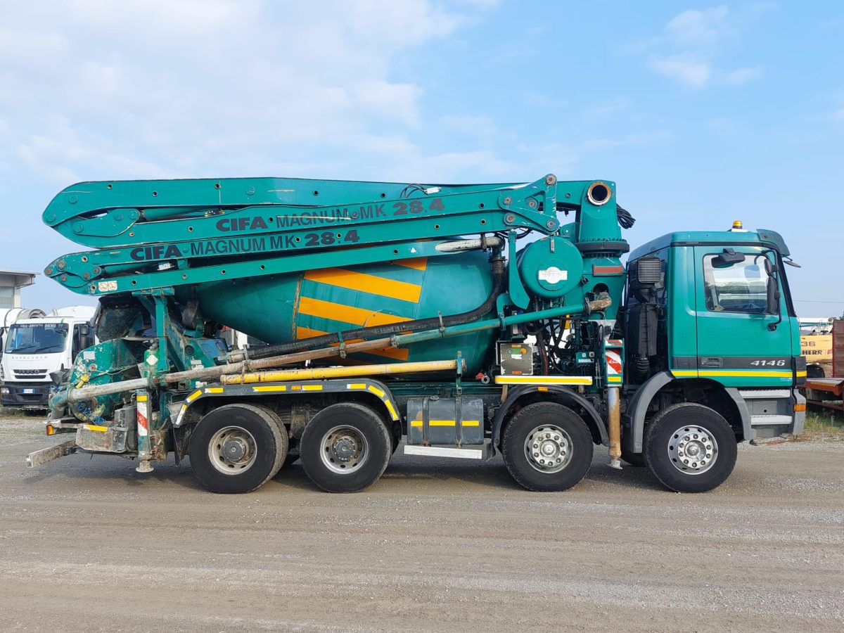 MERCEDES ACTROS 4146 CIFA MK28.4 - Mixer pump truck: picture 5 MERCEDES ACTROS 4146 CIFA MK28.4 - Mixer pump truck: picture 5
