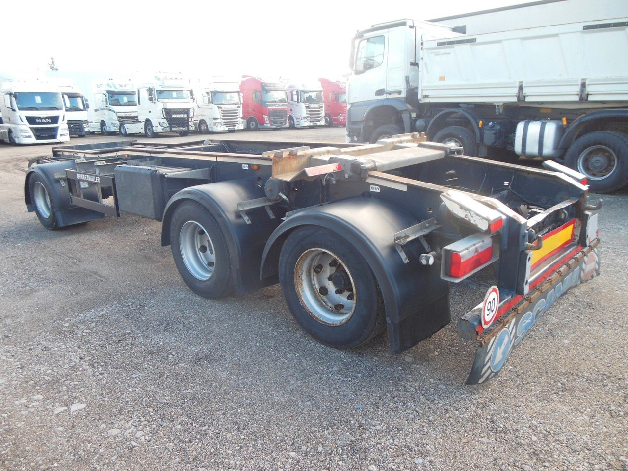 Schwarzmüller AD-BDF 3/ZJ, 3 ACHSE, ABROLL, BPW - Roll-off/ Skip trailer: picture 1 Schwarzmüller AD-BDF 3/ZJ, 3 ACHSE, ABROLL, BPW - Roll-off/ Skip trailer: picture 1