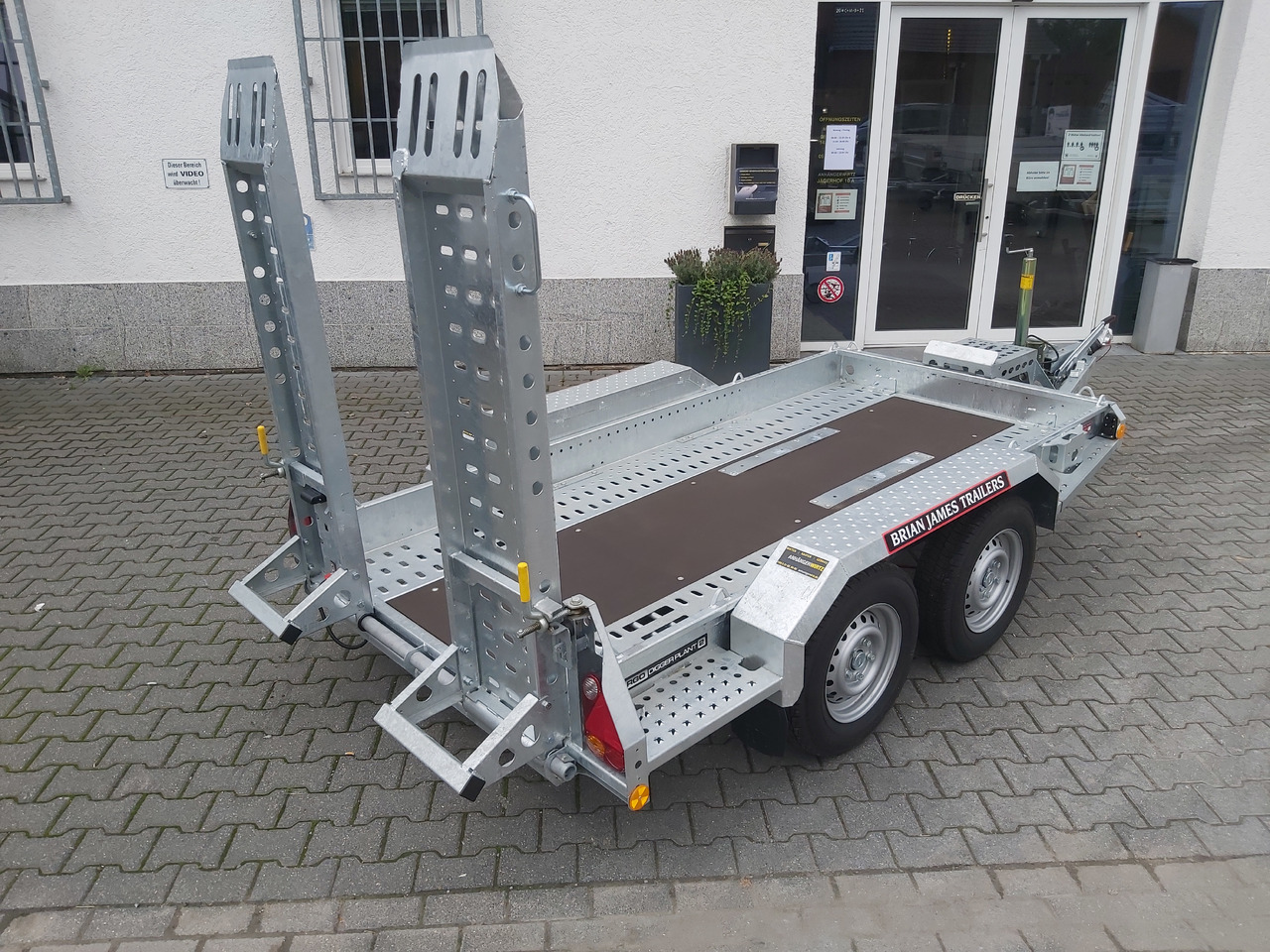 Plant trailer Brian James Digger Plant 543-2813-27 280x130cm Schaufelablage Rampen Reserverad 2700kg Aktion: picture 6