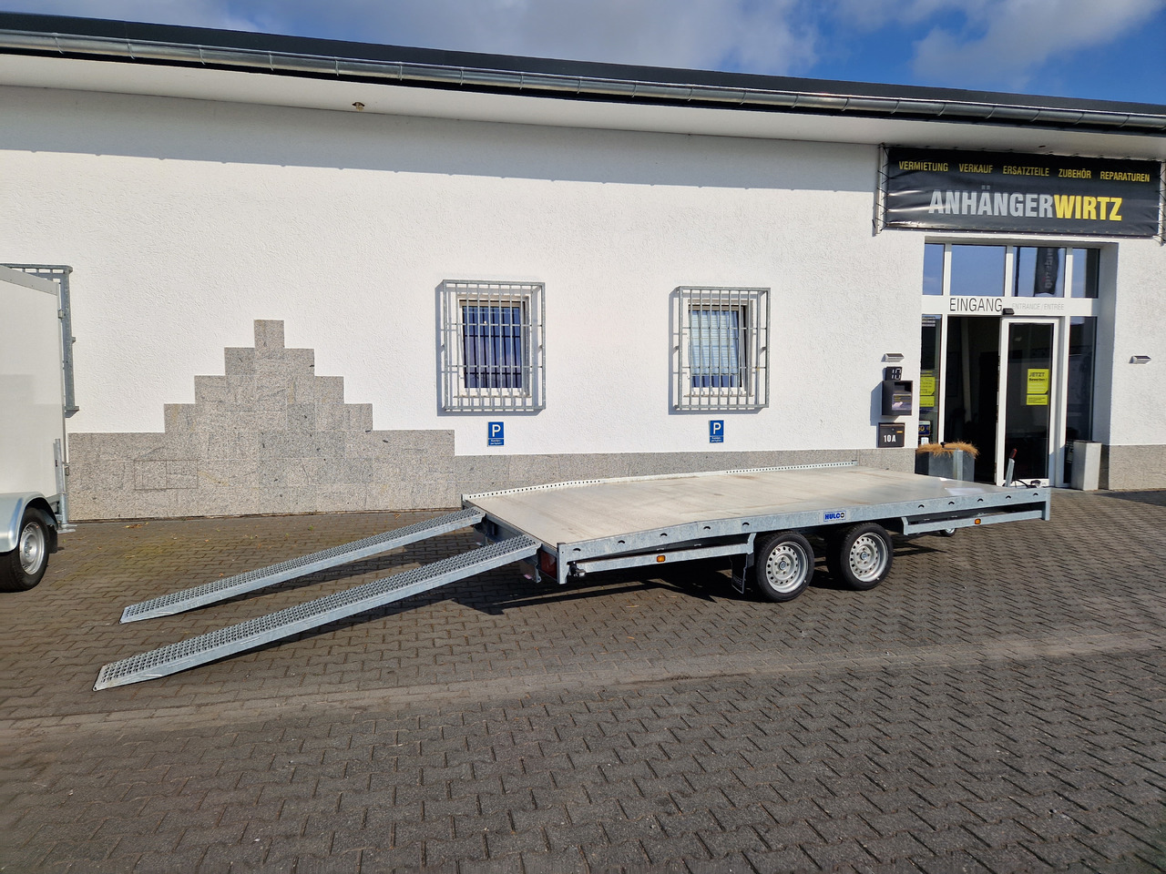 Dropside/ Flatbed trailer CARAX-2 3000 Multitransporter 440x207cm Aluboden Auffahrrampen 3000kg Winter Aktion: picture 9
