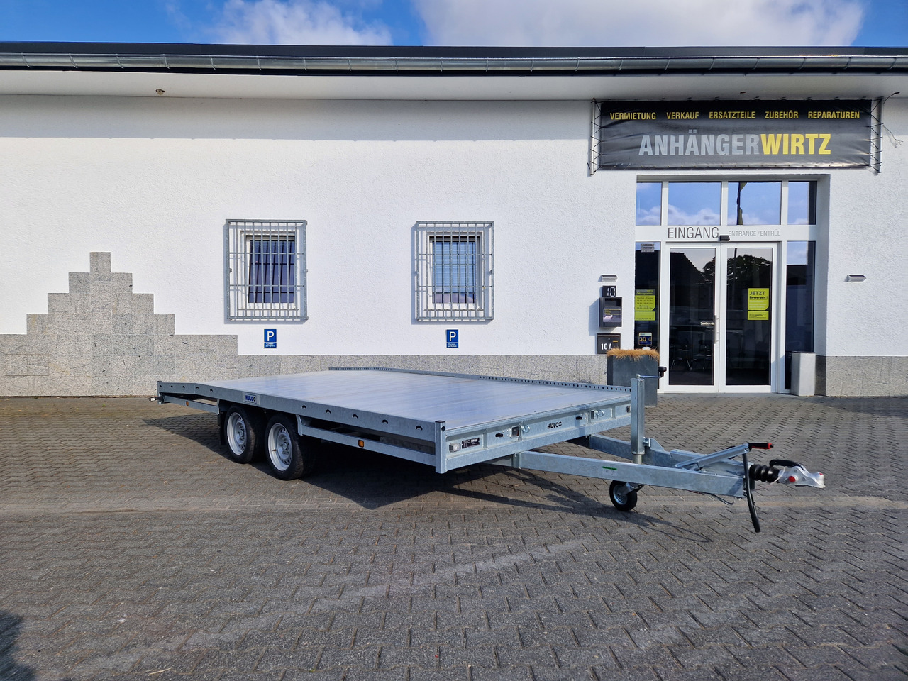Dropside/ Flatbed trailer CARAX-2 3000 Multitransporter 440x207cm Aluboden Auffahrrampen 3000kg Winter Aktion: picture 8