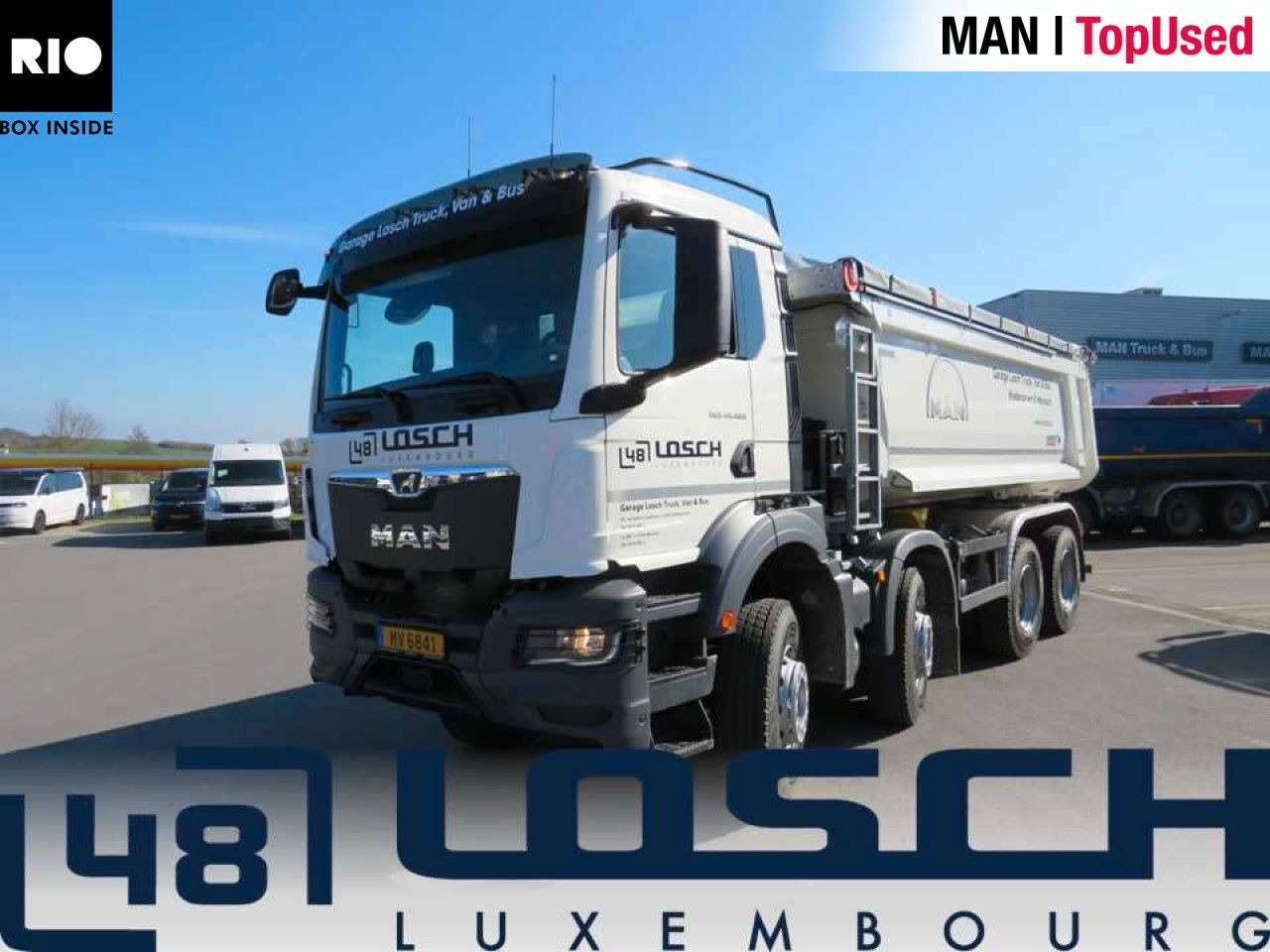 MAN TGS 41.480 8x4 BB CH Schmitz Muldenkipper - Skip loader truck: picture 1 MAN TGS 41.480 8x4 BB CH Schmitz Muldenkipper - Skip loader truck: picture 1