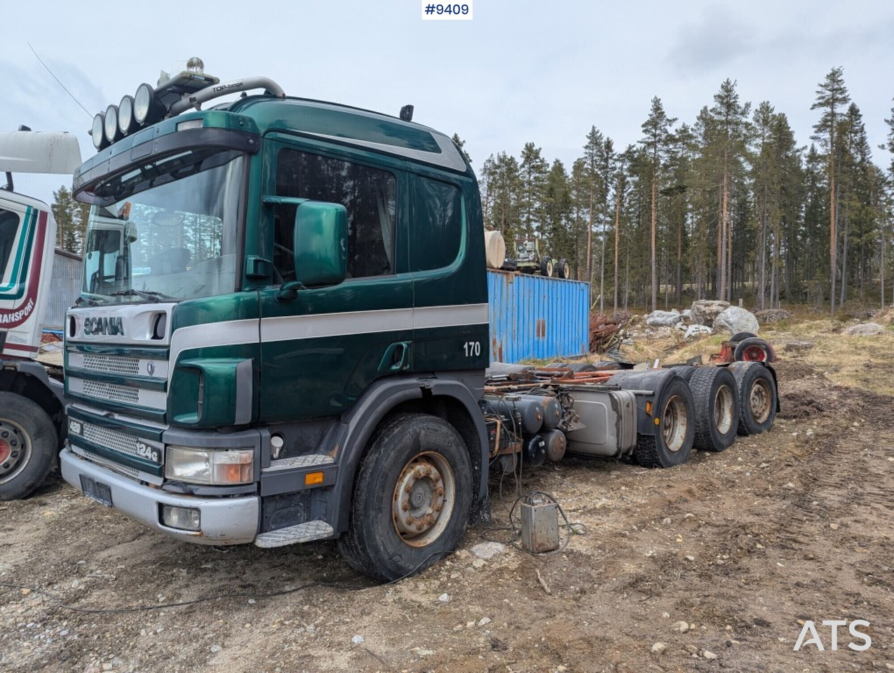 Chassi Scania P124 8X4 (see video) - Cab chassis truck: picture 1 Chassi Scania P124 8X4 (see video) - Cab chassis truck: picture 1