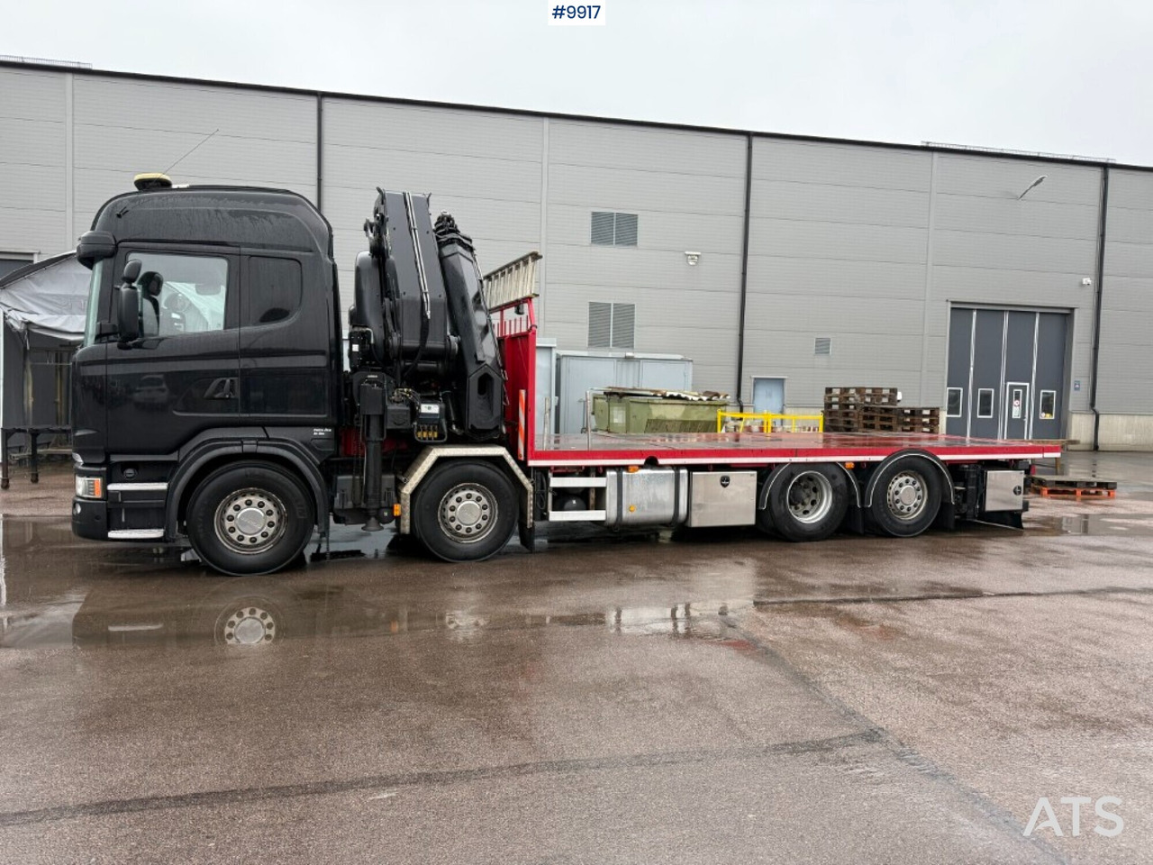 Crane truck/Flatbed truck Scania R520 8X2*6 HIAB XS 855E-8 HIPRO - Dropside/ Flatbed truck, Crane truck: picture 2 Crane truck/Flatbed truck Scania R520 8X2*6 HIAB XS 855E-8 HIPRO - Dropside/ Flatbed truck, Crane truck: picture 2