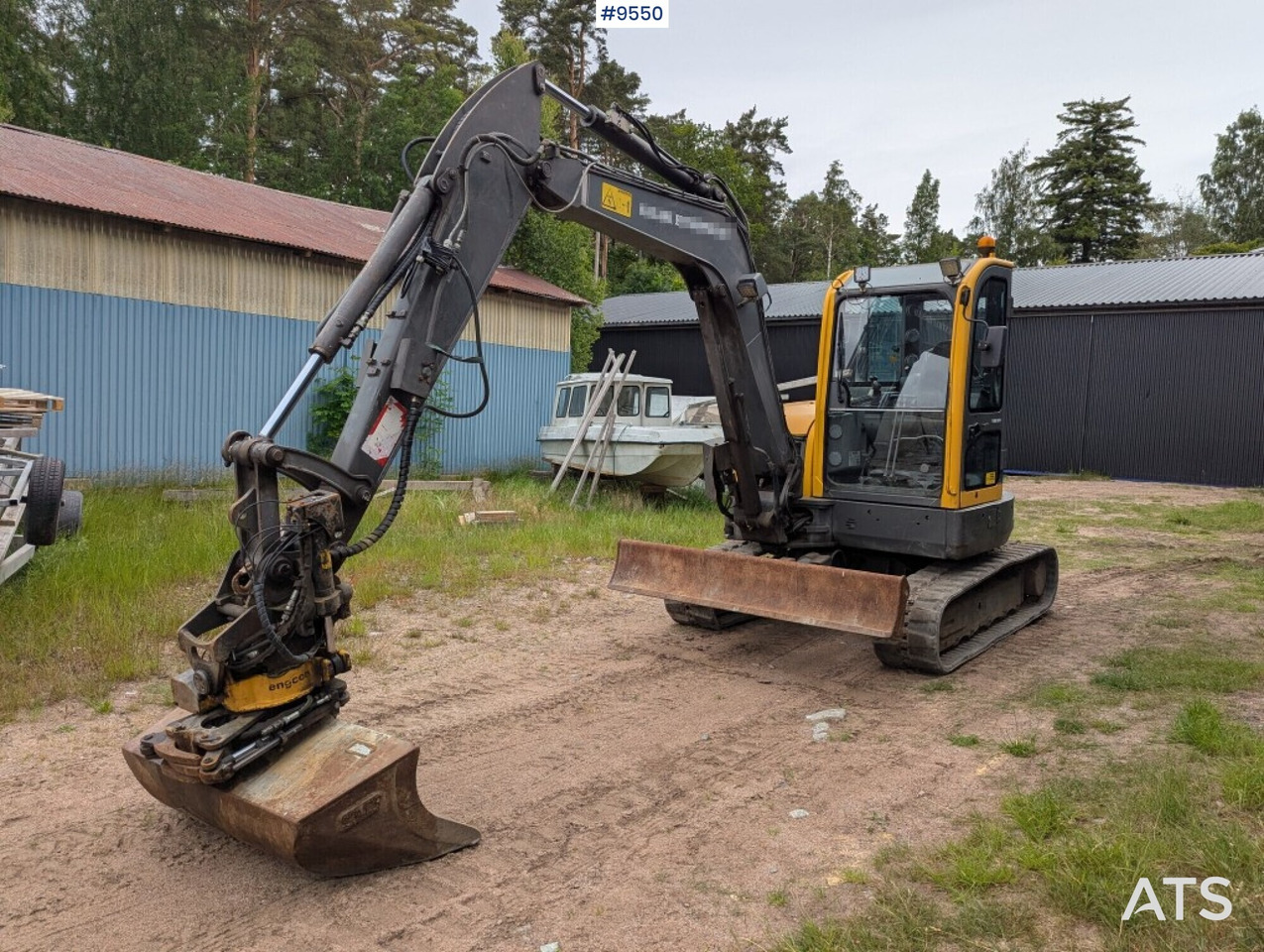 Excavator Volvo Ecr58 with tiltrotator and bucket - Mini excavator: picture 2 Excavator Volvo Ecr58 with tiltrotator and bucket - Mini excavator: picture 2