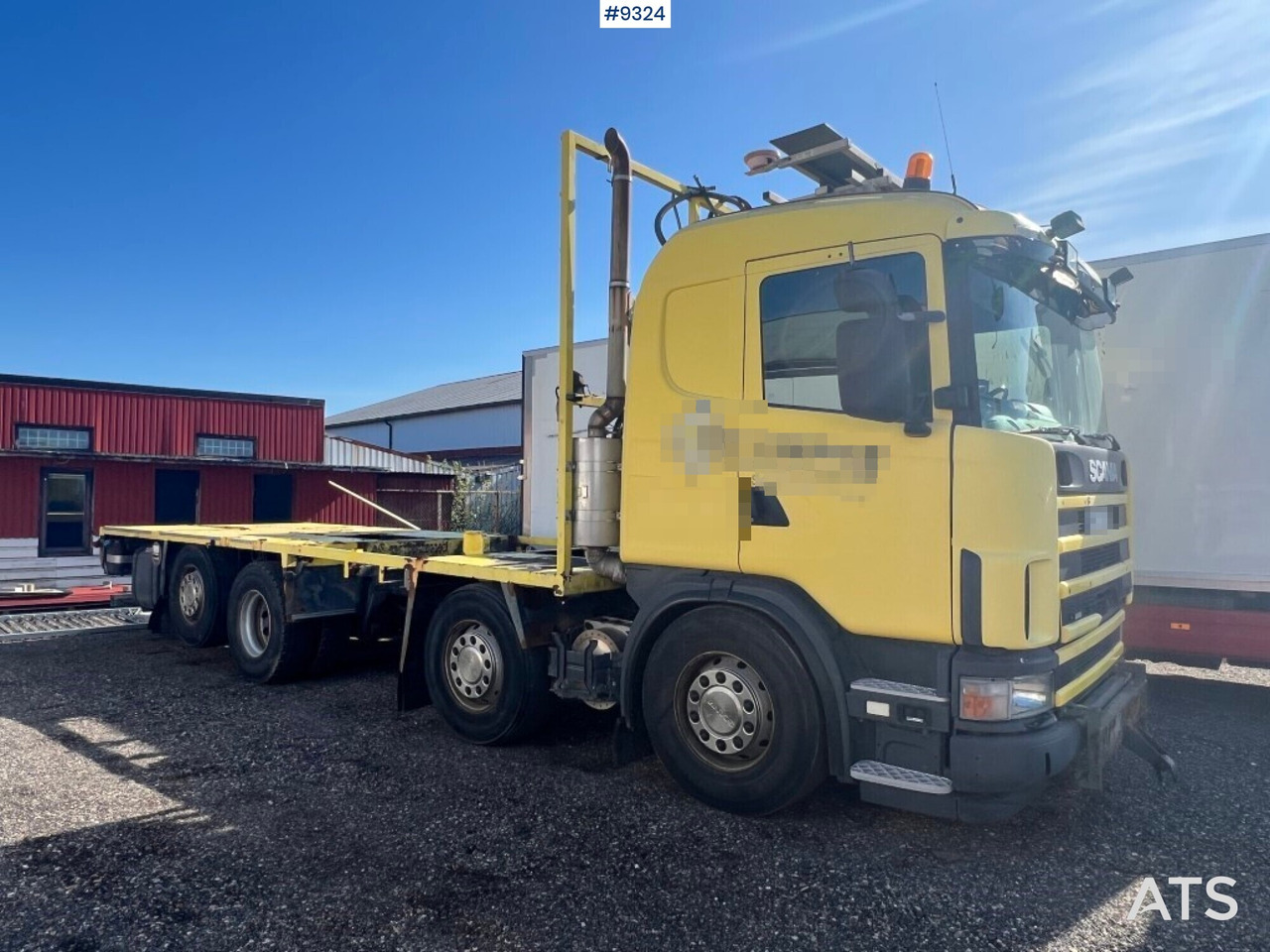 Flatbed truck Scania R124GB8X26NB420 - Dropside/ Flatbed truck: picture 4 Flatbed truck Scania R124GB8X26NB420 - Dropside/ Flatbed truck: picture 4
