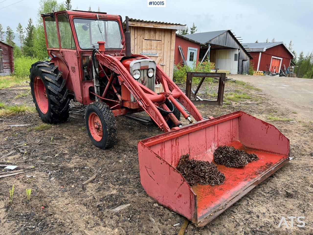 VALMET 565 Tractor with bucket (VIDEO) - Farm tractor: picture 4 VALMET 565 Tractor with bucket (VIDEO) - Farm tractor: picture 4