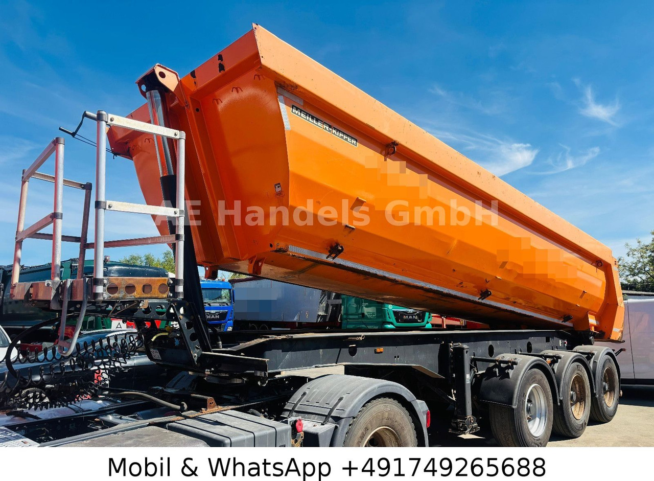 Meiller KISA 3 Stahl *24m³/1.Liftachse/Podest/Rollplane - Tipper semi-trailer: picture 1 Meiller KISA 3 Stahl *24m³/1.Liftachse/Podest/Rollplane - Tipper semi-trailer: picture 1