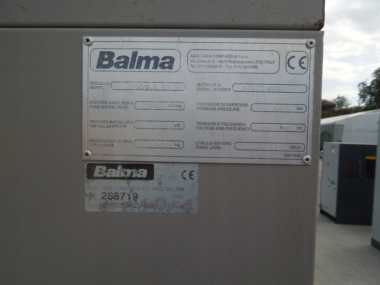 BALMA MODULO ES MODULO ES - Air compressor: picture 3 BALMA MODULO ES MODULO ES - Air compressor: picture 3