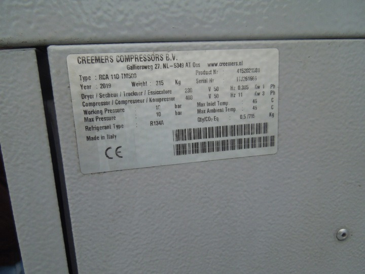 Creemers RCA 11 - Air compressor: picture 4 Creemers RCA 11 - Air compressor: picture 4