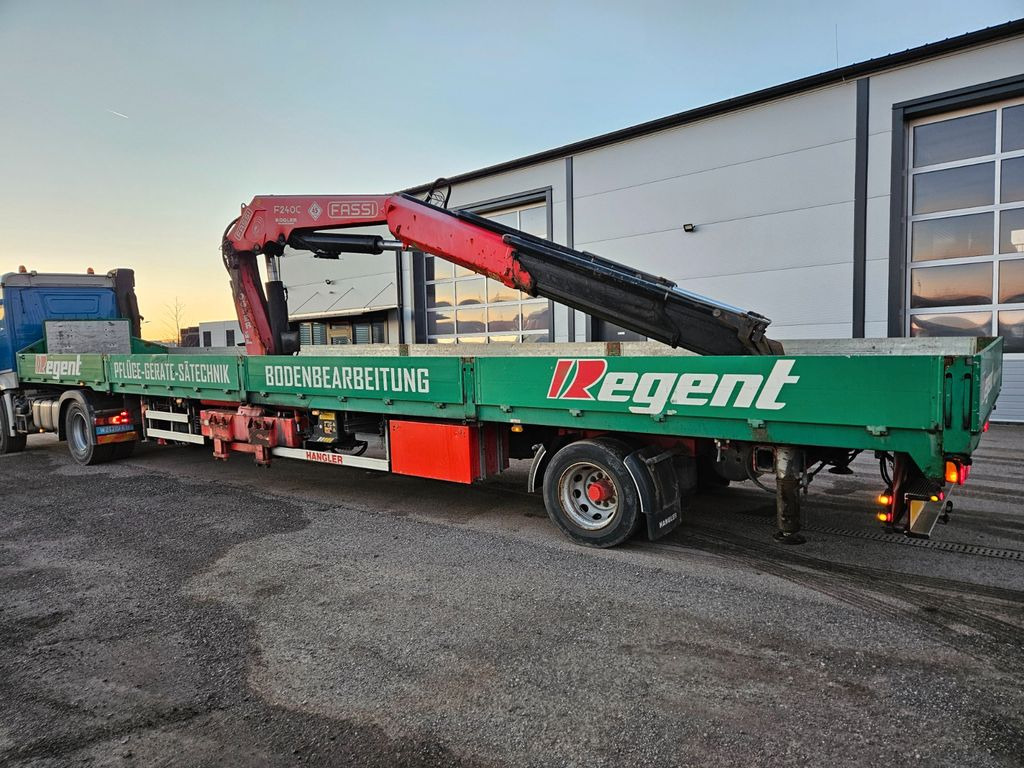 Hangler Kran Fassi F 240 Funk - Dropside/ Flatbed semi-trailer: picture 1 Hangler Kran Fassi F 240 Funk - Dropside/ Flatbed semi-trailer: picture 1
