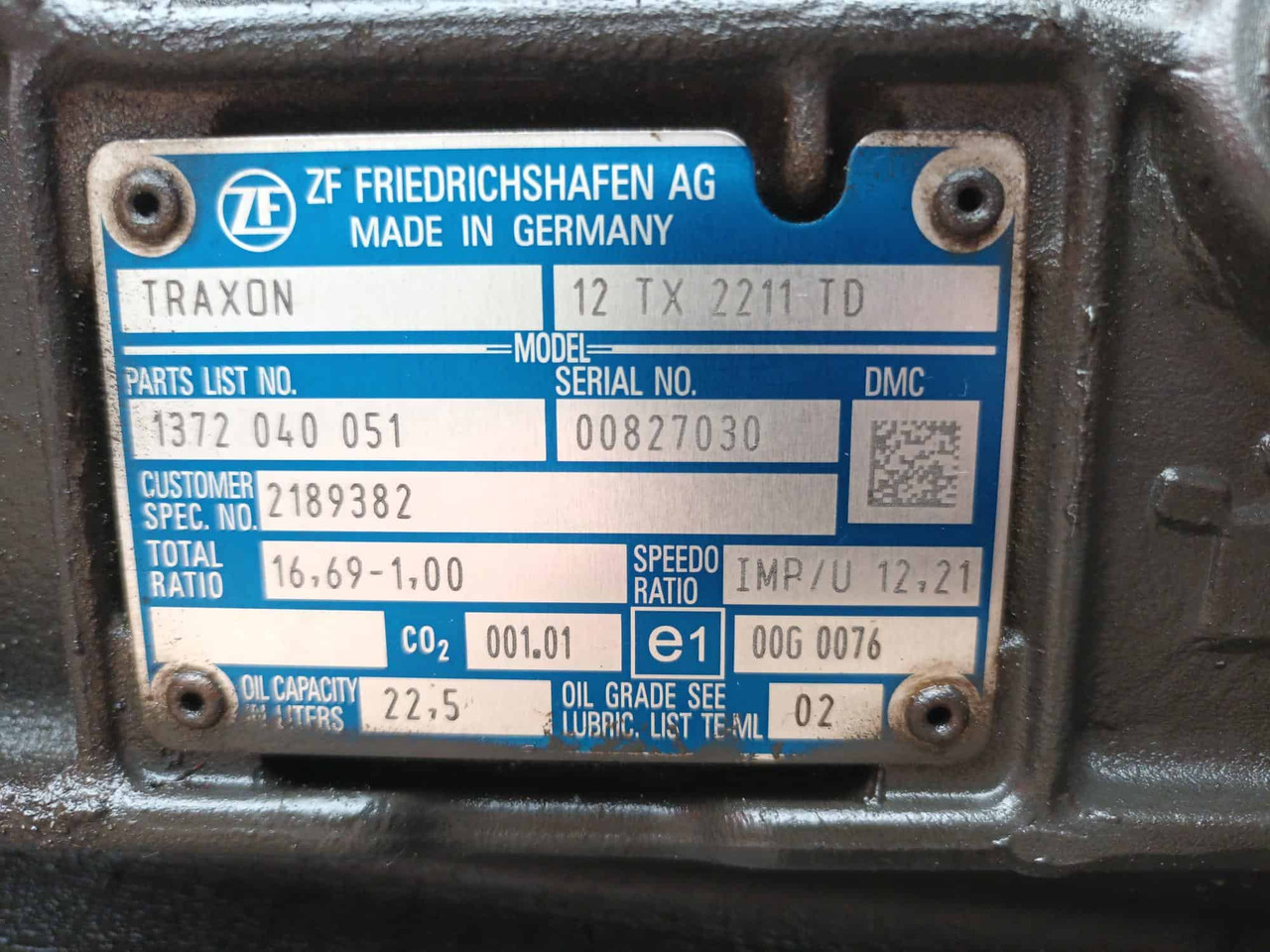 Cambio Traxon 12TX2211TD DAF E6 - Gearbox: picture 5 Cambio Traxon 12TX2211TD DAF E6 - Gearbox: picture 5