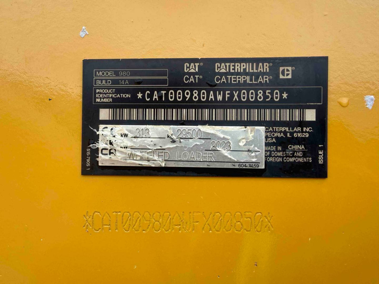 Wheel loader CAT 980: picture 6