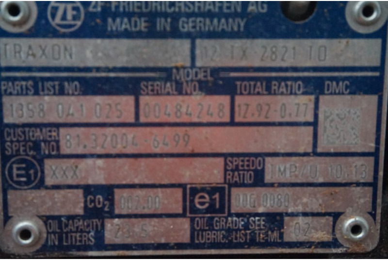 MAN 12TX2821TO+ IT3 81.32004-6499 - Gearbox for Truck: picture 5 MAN 12TX2821TO+ IT3 81.32004-6499 - Gearbox for Truck: picture 5