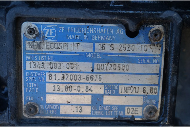 ZF 16S2520OD - Gearbox for Truck: picture 5 ZF 16S2520OD - Gearbox for Truck: picture 5