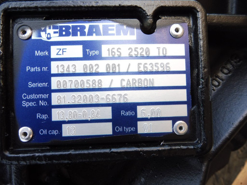 ZF 16S2520TO HGS M10 CARBON - Gearbox for Truck: picture 5 ZF 16S2520TO HGS M10 CARBON - Gearbox for Truck: picture 5
