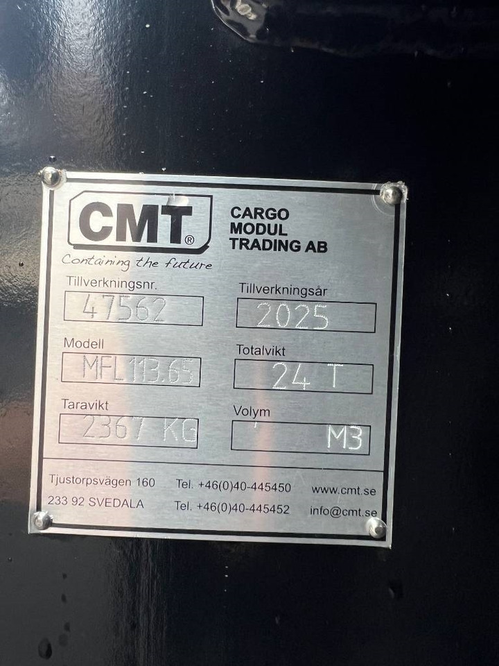 CMT Maskinflak med fast ramp - Roll-off container: picture 3 CMT Maskinflak med fast ramp - Roll-off container: picture 3