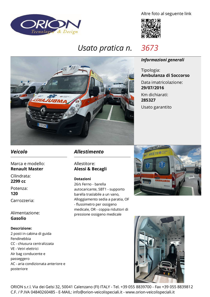 Ambulance ORION Renault Master: picture 7