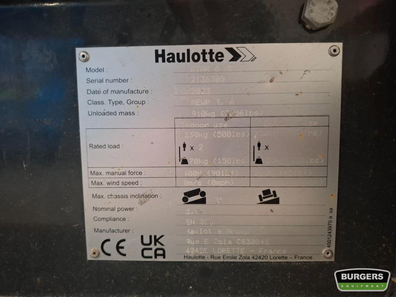 Haulotte Star 6 - Vertical mast lift: picture 5 Haulotte Star 6 - Vertical mast lift: picture 5