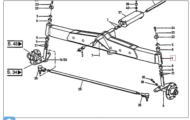 Case Mammut 7400 - zwrotnica prawa 32518596 - Steering knuckle for Agricultural machinery: picture 1 Case Mammut 7400 - zwrotnica prawa 32518596 - Steering knuckle for Agricultural machinery: picture 1
