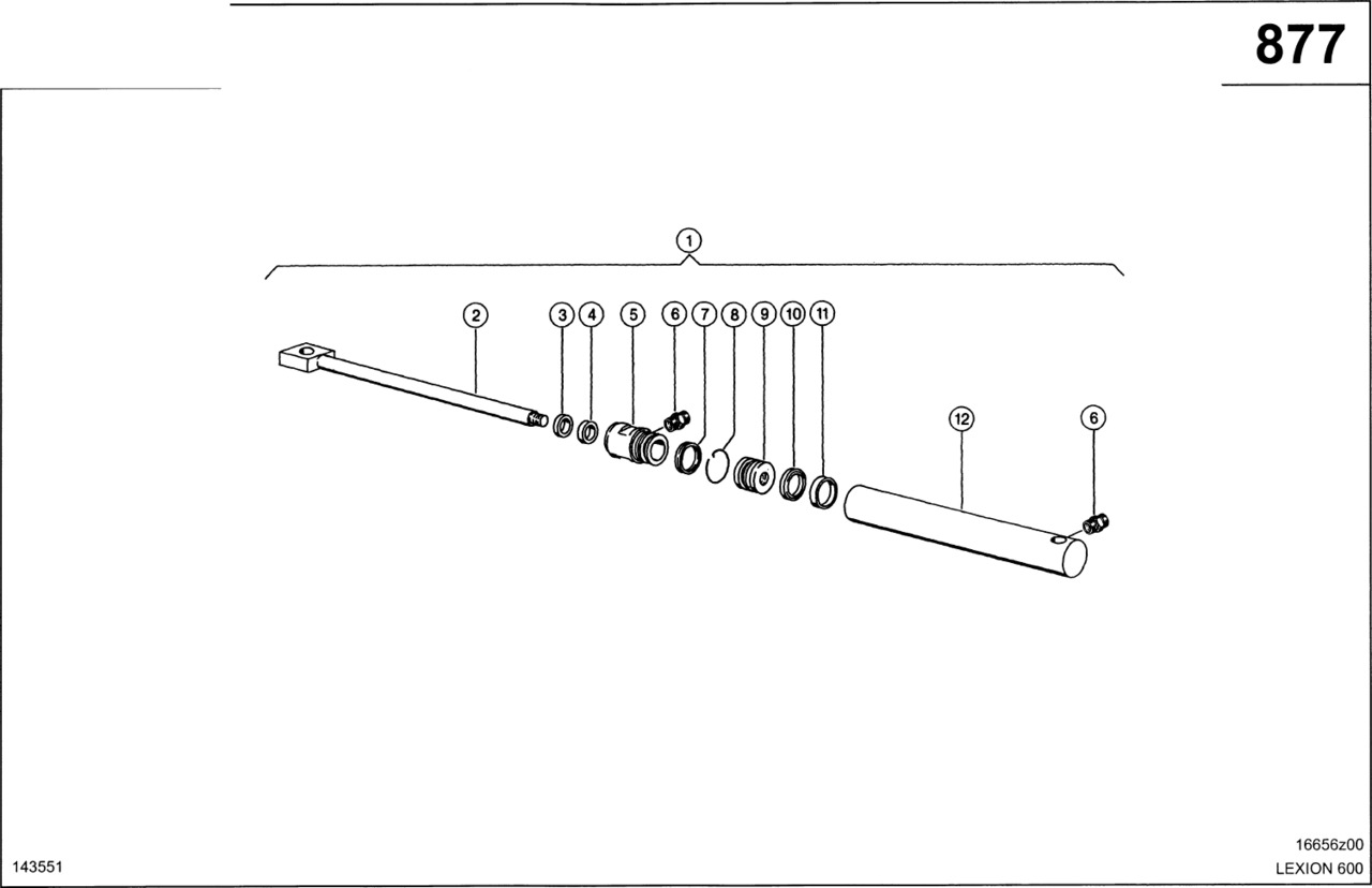Claas Lexion 600 TŁOCZYSKO 0000876590 (Zbiornik ziarna-wspomaganie rozładunku;siłown. hydr.) - Hydraulics for Combine harvester: picture 1 Claas Lexion 600 TŁOCZYSKO 0000876590 (Zbiornik ziarna-wspomaganie rozładunku;siłown. hydr.) - Hydraulics for Combine harvester: picture 1