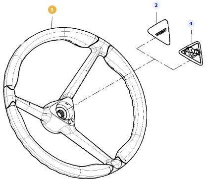 Fendt 828 Vario - kierownica koło kierownicy 931402070014 - Steering wheel for Agricultural machinery: picture 1 Fendt 828 Vario - kierownica koło kierownicy 931402070014 - Steering wheel for Agricultural machinery: picture 1