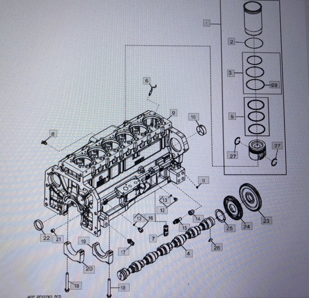 JOHN DEERE 8345R-BLOK CYLINDRÓW - Cylinder block for Agricultural machinery: picture 1 JOHN DEERE 8345R-BLOK CYLINDRÓW - Cylinder block for Agricultural machinery: picture 1