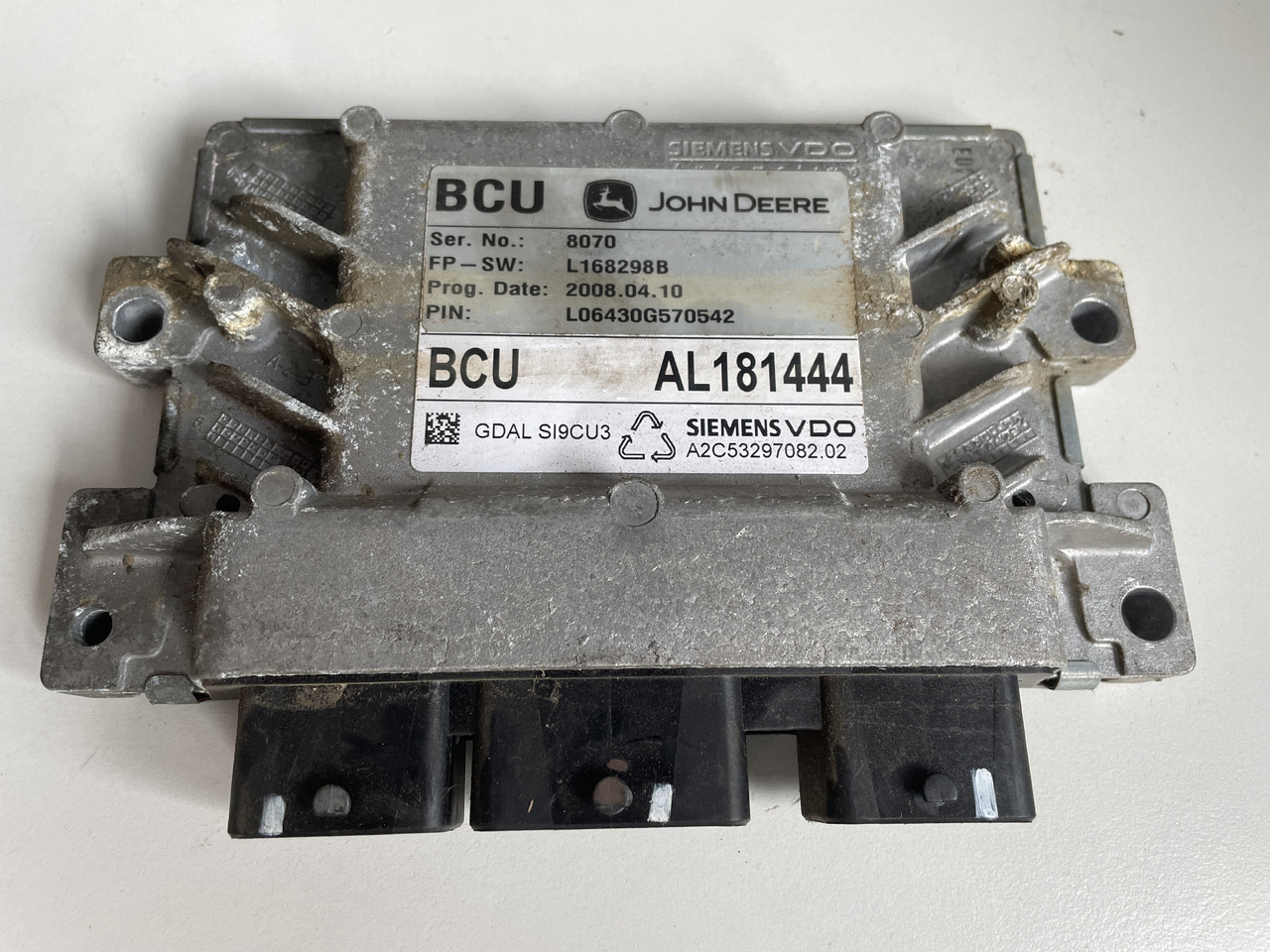 John Deere 6030 6230 6430 - moduł sterownik BCU zaczepu hitcha AL181444 - ECU for Agricultural machinery: picture 1 John Deere 6030 6230 6430 - moduł sterownik BCU zaczepu hitcha AL181444 - ECU for Agricultural machinery: picture 1