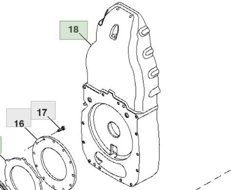 John Deere 7830 Obudowa Tylnego WOM PTO R194372 - Transmission for Agricultural machinery: picture 1 John Deere 7830 Obudowa Tylnego WOM PTO R194372 - Transmission for Agricultural machinery: picture 1