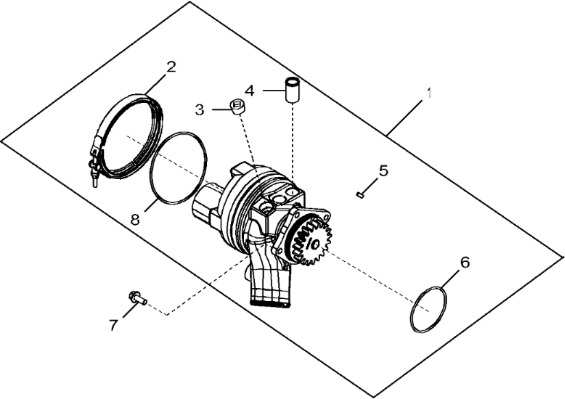 John Deere 9470RX - Pompa wodna RE549117 (Silnik) - Coolant pump for Agricultural machinery: picture 1 John Deere 9470RX - Pompa wodna RE549117 (Silnik) - Coolant pump for Agricultural machinery: picture 1