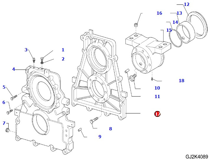 Komatsu WA100 - most napędowy tylny Carraro - obudowa 42T-23-H0P49 - Axle and parts for Agricultural machinery: picture 1 Komatsu WA100 - most napędowy tylny Carraro - obudowa 42T-23-H0P49 - Axle and parts for Agricultural machinery: picture 1