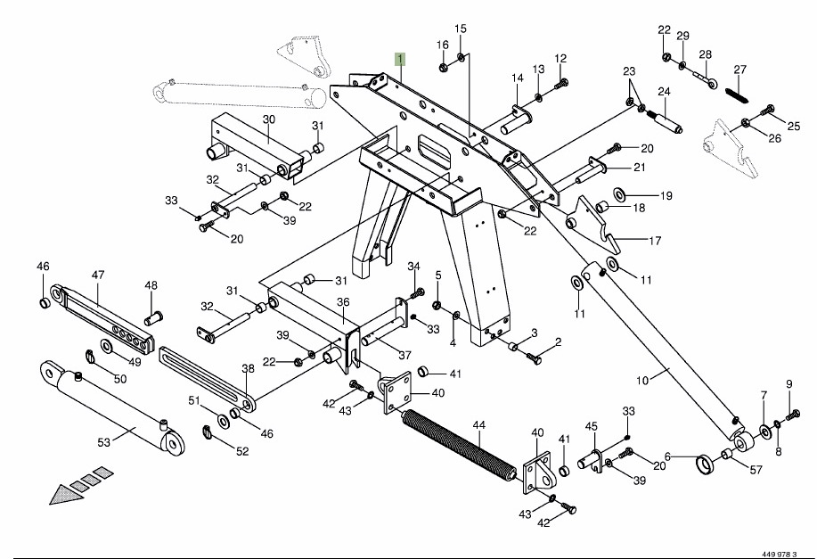 Krone Big M II - siłownik hydrauliczny 009184770 - Hydraulic cylinder for Agricultural machinery: picture 1 Krone Big M II - siłownik hydrauliczny 009184770 - Hydraulic cylinder for Agricultural machinery: picture 1