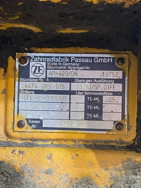 Liebheer L544 zwolnica kompletna AP-409/DK , ZF 4474005105 - Final drive for Construction machinery: picture 2 Liebheer L544 zwolnica kompletna AP-409/DK , ZF 4474005105 - Final drive for Construction machinery: picture 2
