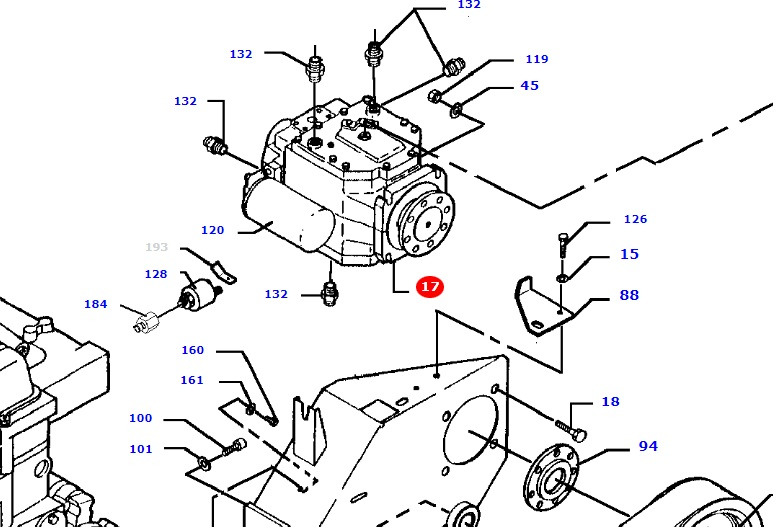 Massey Fergusson MF 30 - pompa hydrauliczna D45161000 - Hydraulic pump for Agricultural machinery: picture 1 Massey Fergusson MF 30 - pompa hydrauliczna D45161000 - Hydraulic pump for Agricultural machinery: picture 1