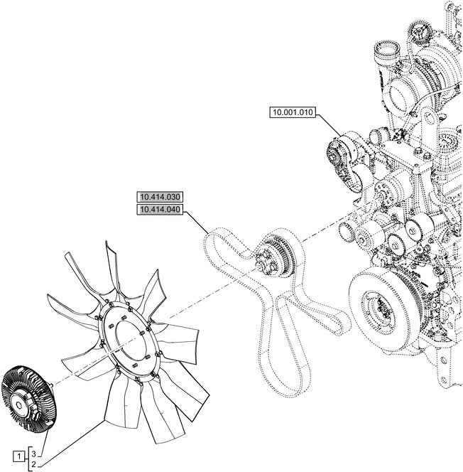 New Holland T6070 Pol wiskotyczne 47560853 - Fan for Farm tractor: picture 1 New Holland T6070 Pol wiskotyczne 47560853 - Fan for Farm tractor: picture 1