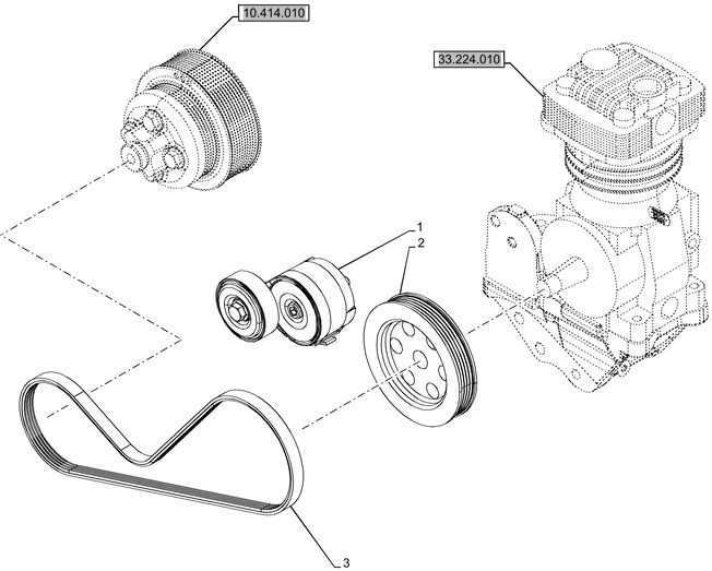 New Holland T6090 T6070 Napinacz pasa 87300104 - Belt tensioner for Agricultural machinery: picture 1 New Holland T6090 T6070 Napinacz pasa 87300104 - Belt tensioner for Agricultural machinery: picture 1