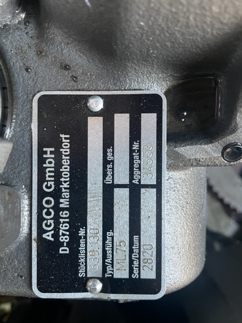 Vario ml75 fendt 312 Vario - Gearbox for Agricultural machinery: picture 2 Vario ml75 fendt 312 Vario - Gearbox for Agricultural machinery: picture 2