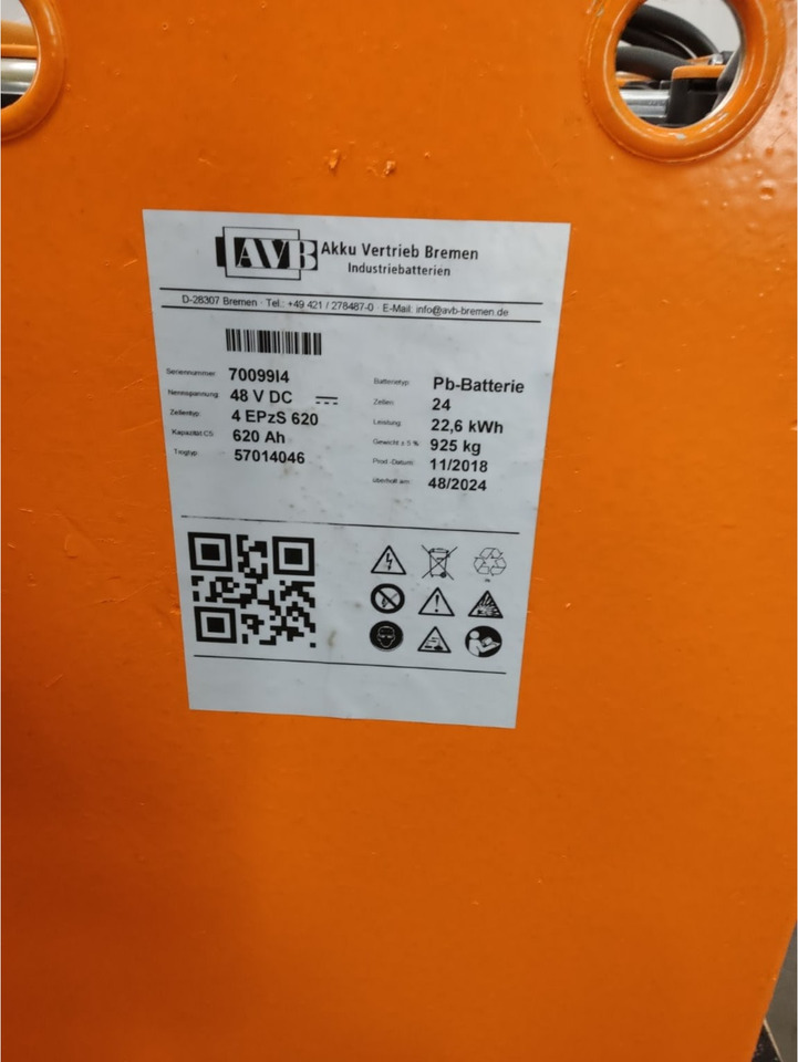 AVB 48V 620Ah - Battery for Material handling equipment: picture 2 AVB 48V 620Ah - Battery for Material handling equipment: picture 2