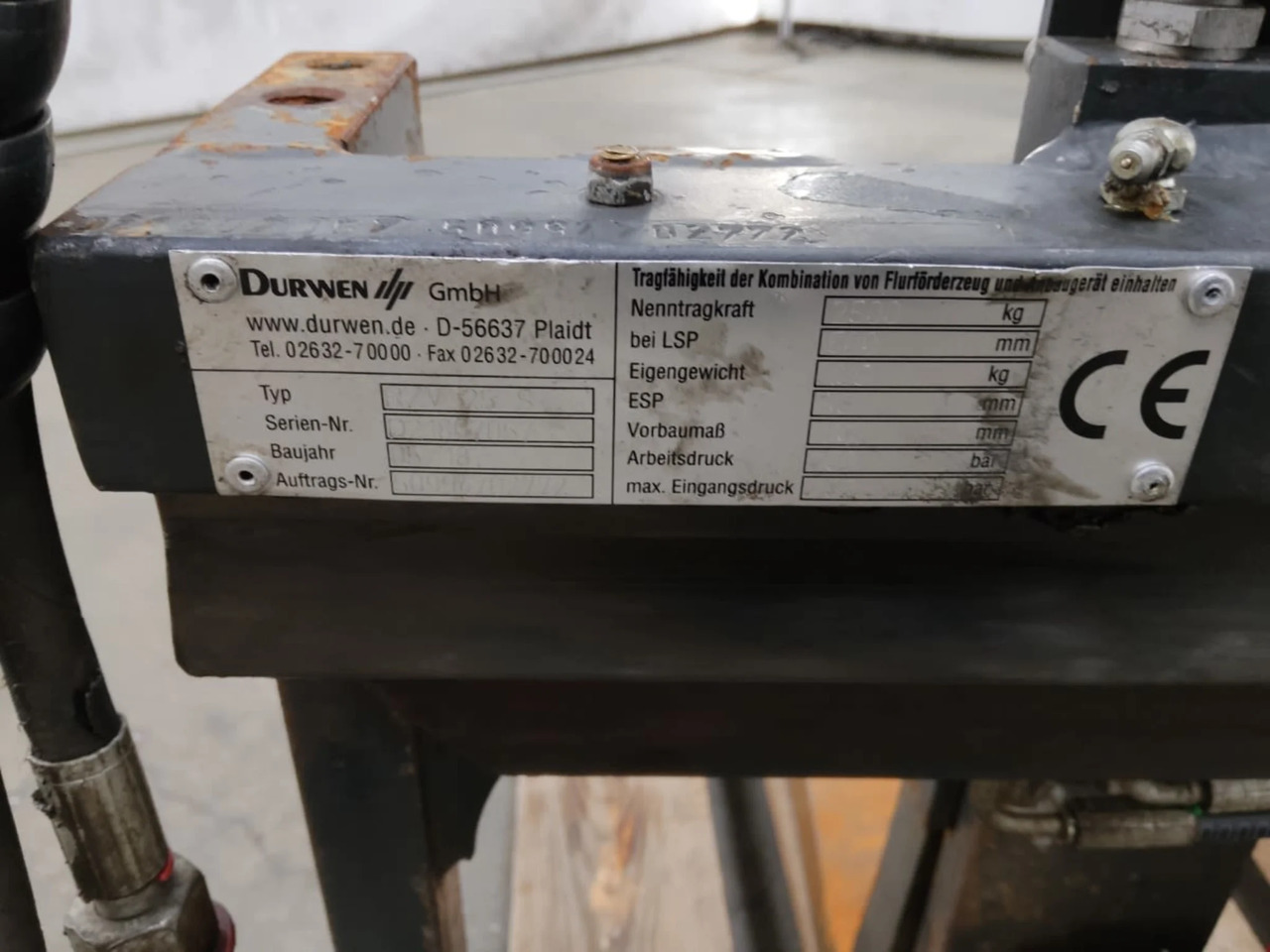 Durwen RZV25S - Attachment for Material handling equipment: picture 2 Durwen RZV25S - Attachment for Material handling equipment: picture 2